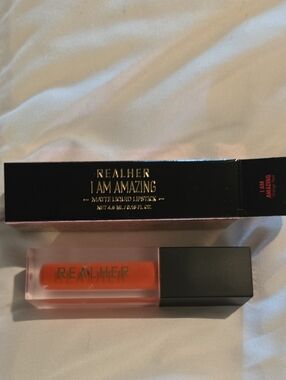 RealHer I Am Amazing Matte Liquid Lipstick — Bright Orange